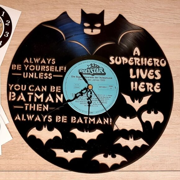 6 Designs Laser Cut for Wall Decor | Vinyl Record Clock - Picture 6 of 8